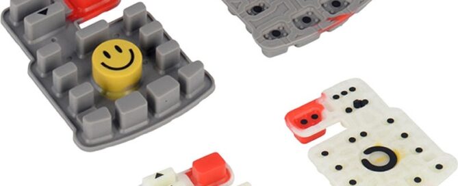 Light-bleeding Keypad Silicone Keymat Customization Conductive Silicone Button Translucent Silk Screen Switch Buttons