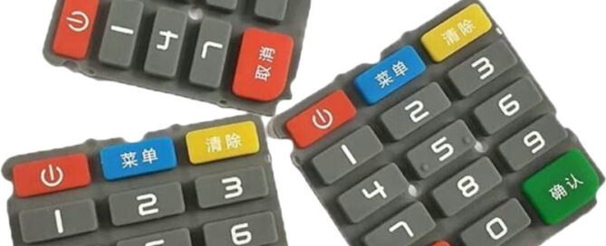 Light-bleeding Keypad Silicone Keymat Customization Conductive Silicone Button Translucent Silk Screen Switch Buttons
