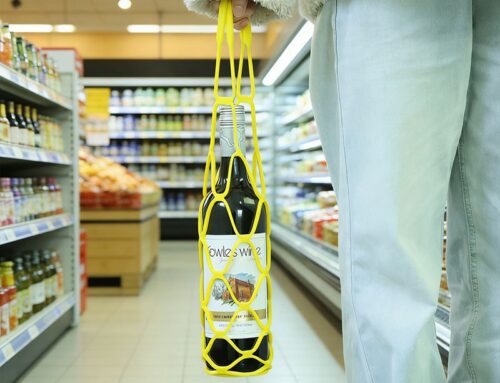 Silicone Heat Insulation Pad Silicone Foldable Breathable Wine Bottle Carrier Carry Bag