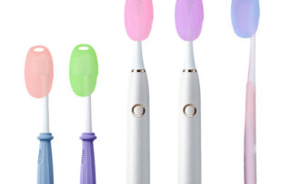 Silicone Travel Toothbrush Dust Cover Cleaning Protective Set Portable Silicone Brush Protective Head Cover