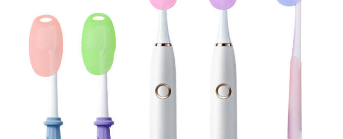 Silicone Travel Toothbrush Dust Cover Cleaning Protective Set Portable Silicone Brush Protective Head Cover