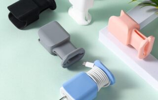 Silicone USB Protector Cover for iPhone Data Line Silicone Fast Charging line Dustproof Protective Organizer