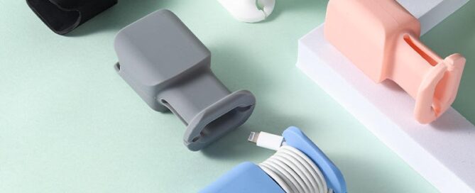 Silicone USB Protector Cover for iPhone Data Line Silicone Fast Charging line Dustproof Protective Organizer