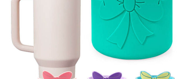Butterfly‑pattern Silicone Cup Sleeve Cup Identifier Silicone Cup Boots Suitable for 40oz Tumble