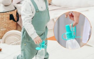 Baby Water Bottle Cap Silicone Bottles Top Spout Adapter for Toddlers Kids and Adults Protects Kids' Mouth