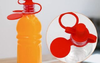 Baby Water Bottle Cap Silicone Bottles Top Spout Adapter for Toddlers Kids and Adults Protects Kids' Mouth