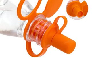 Baby Water Bottle Cap Silicone Bottles Top Spout Adapter for Toddlers Kids and Adults Protects Kids' Mouth