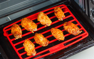 Silicone Coated Roasting Rack Even Heat Easy Clean & Healthy Cooking