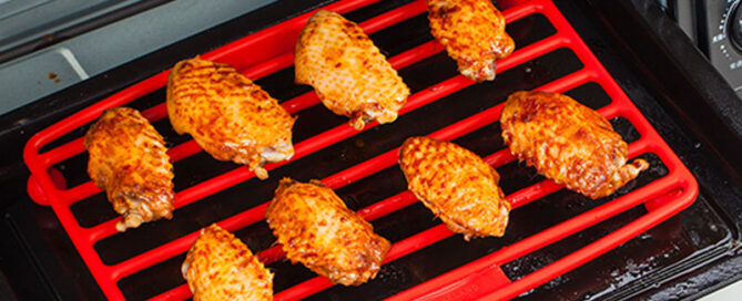 Silicone Coated Roasting Rack Even Heat Easy Clean & Healthy Cooking