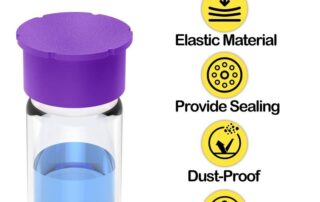 3ml/5ml Insulin Vial Silicone Protective Cap Leakproof Dust Cover for Lab Glass Bottle