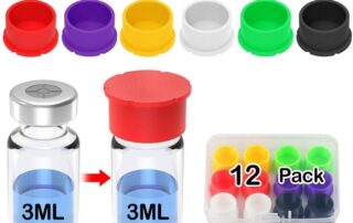 3ml/5ml Insulin Vial Silicone Protective Cap Leakproof Dust Cover for Lab Glass Bottle