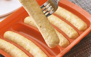 6-Cavity Silicone Sausage Mold Non-stick DIY Hot Dog Maker Homemade Baby Food Steaming Baking Tool