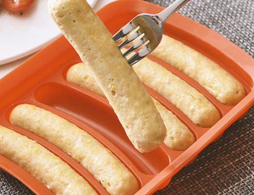 6-Cavity Silicone Sausage Mold Non-stick DIY Hot Dog Maker Homemade Baby Food Steaming Baking Tool