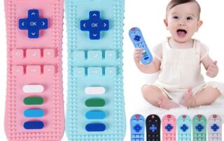 BPA-Free Soft Silicone Baby Teethers Food Grade TV Remote Control Teether Toy for Infants