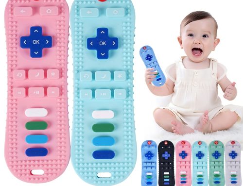 BPA-Free Soft Silicone Baby Teethers Food Grade TV Remote Control Teether Toy for Infants