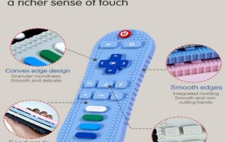 BPA-Free Soft Silicone Baby Teethers Food Grade TV Remote Control Teether Toy for Infants