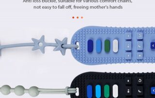 BPA-Free Soft Silicone Baby Teethers Food Grade TV Remote Control Teether Toy for Infants