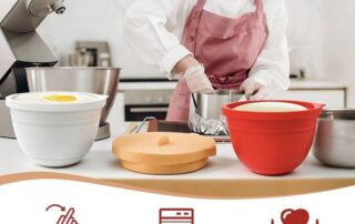 Collapsible Food Grade Silicone KitchenAid 5-Quart Mixer Bowl Foldable Bowl Liner