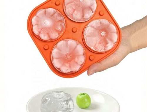 Food-Grade Pumpkin Shape Silicone Ice Cube Mold 4 Cavity Ice Tray for Whiskey