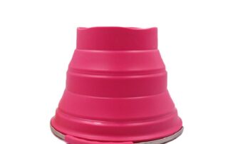 Outdoor Camping Round 10L Silicone Folding Bucket with Handle for Cleaning Washing