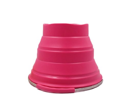 Outdoor Camping Round 10L Silicone Folding Bucket with Handle for Cleaning Washing