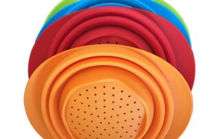 Silicone Kitchen Collapsible Colander Food-Grade Silicone Strainer Space Saver Folding Strainer