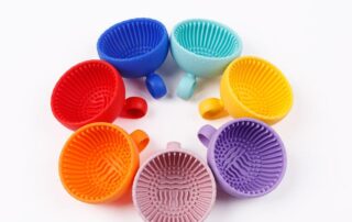 Silicone Nail Brush Cleaning Tool Makeup Brush Cleaning Bowl