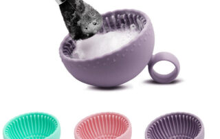 Silicone Nail Brush Cleaning Tool Makeup Brush Cleaning Bowl