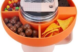 Silicone Snack Bowl for Stanley 40oz Tumbler Reusable Snack Ring Tray BPA Free Food Grade Cup Snack Holder
