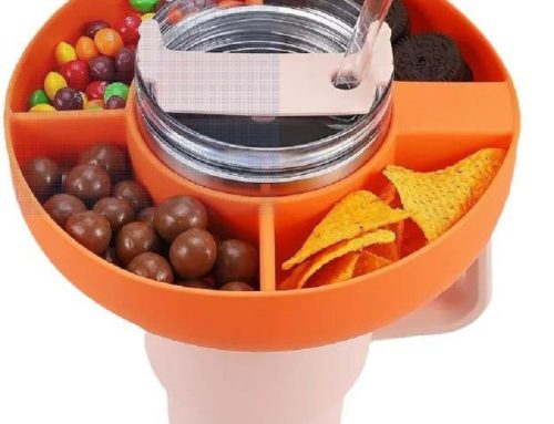 Silicone Snack Bowl for Stanley 40oz Tumbler Reusable Snack Ring Tray BPA Free Food Grade Cup Snack Holder