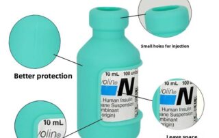 Silicone Vial Protector Reusable Shatterproof Insulin Bottle Sleeve for Diabetic Care