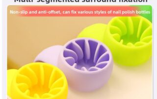 Wearable Anti-Spill Silicone Nail Polish Bottle Holder Nail Polish Bottle Stand Nail Art Tool Base Holder