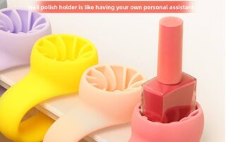 Wearable Anti-Spill Silicone Nail Polish Bottle Holder Nail Polish Bottle Stand Nail Art Tool Base Holder