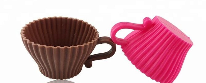 Durable Non-stick Coffee Cup Silicone Wholesale Tea Cup Muffin Shape Silicone Cup