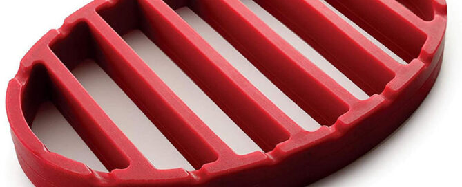 Oval Silicone Racks for Roasting Steaming Pressure Cooking Silicone Baking Mat Rack